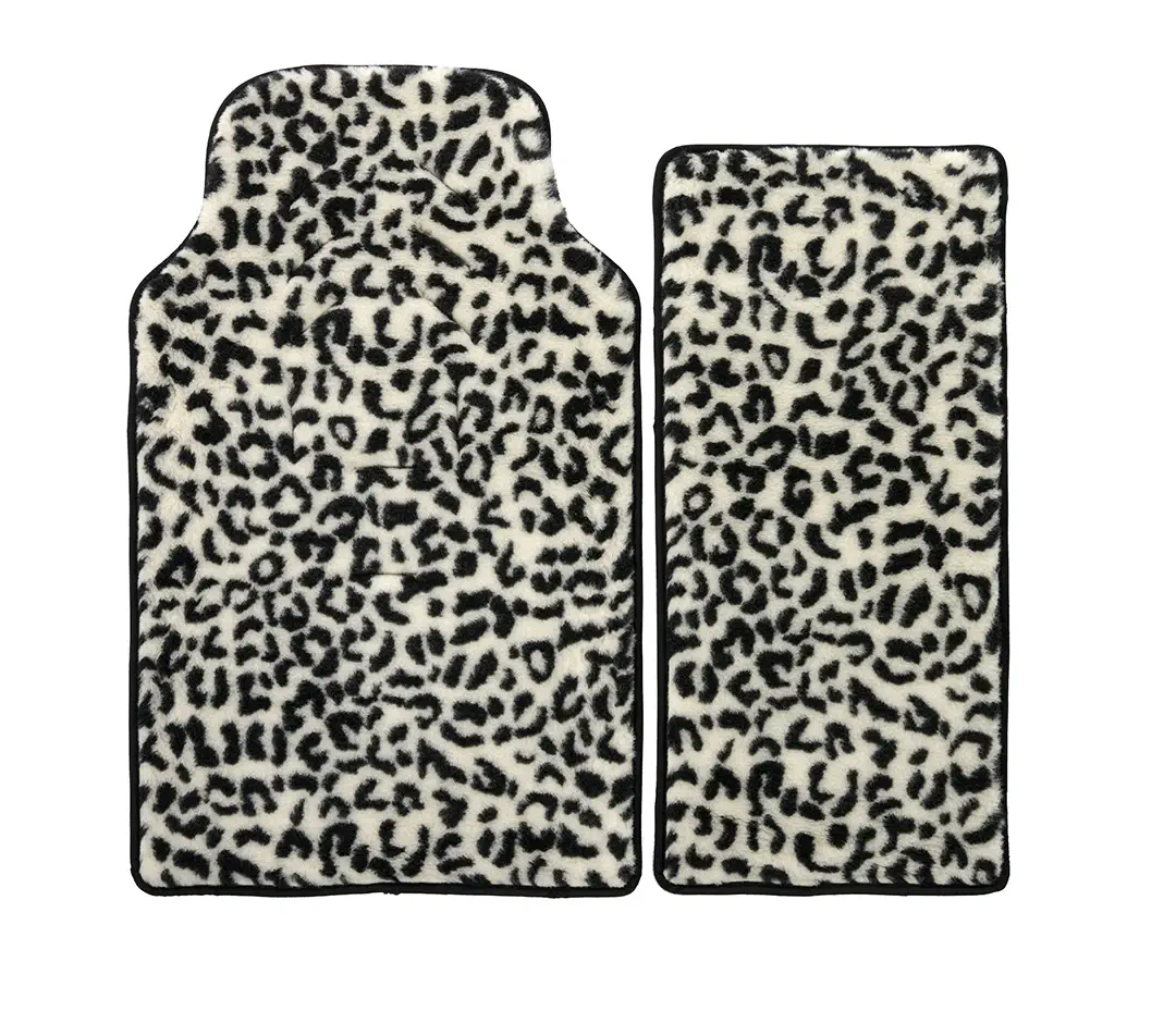 Merino Fußsack "Nero/Leo Nero" - Schwarz/Leo