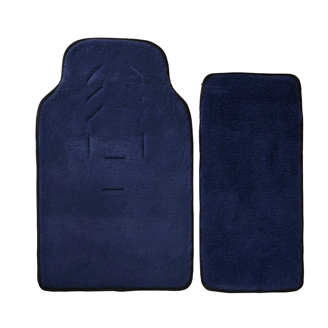 Merino Fußsack "Grigio/Notte" - Grau/Dunkelblau