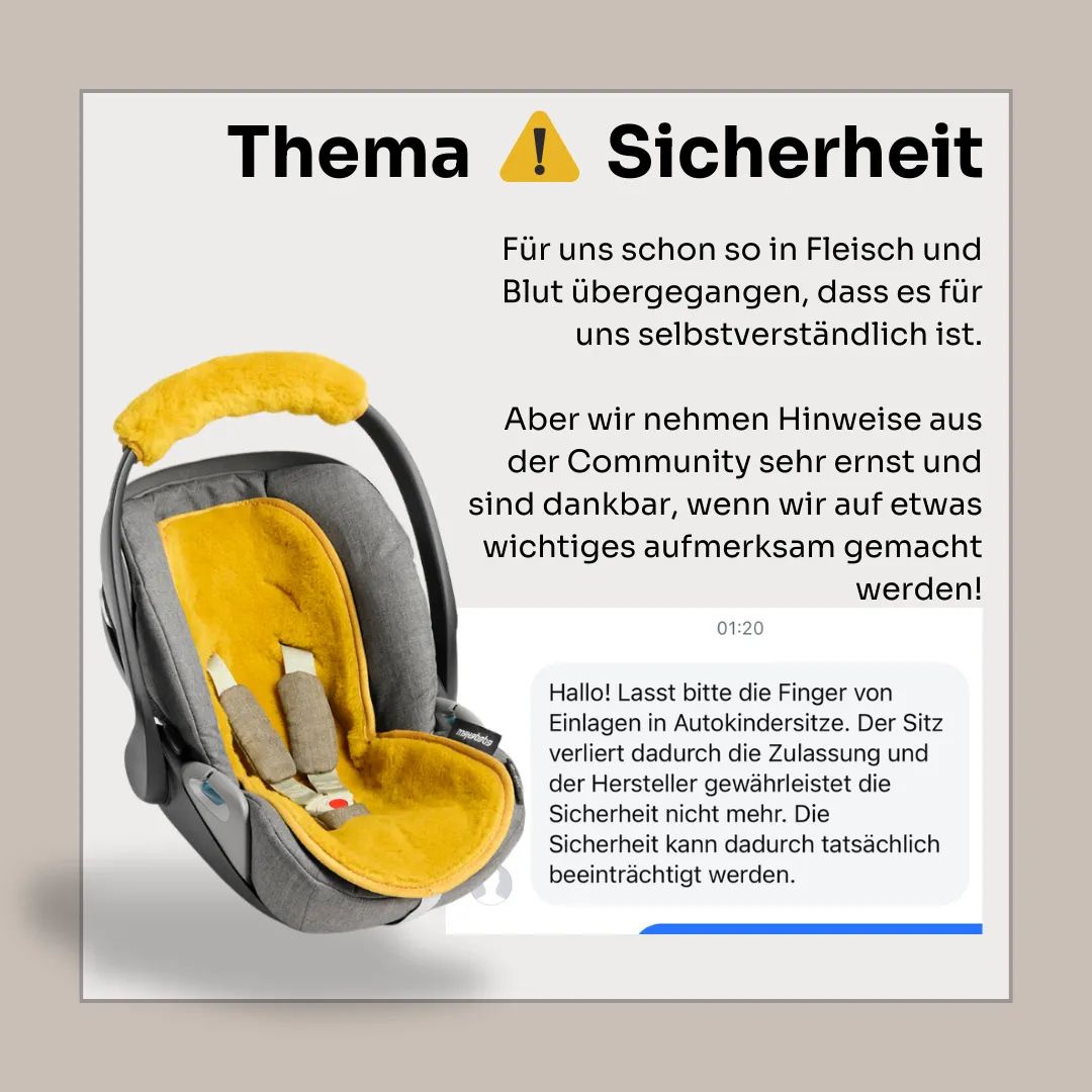 Safety in baby car seats