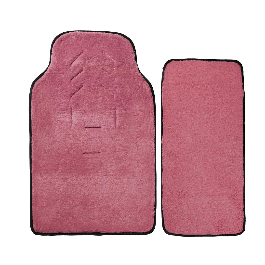Merino Fußsack "Grigio/Fiorina" - Grau/Rosa