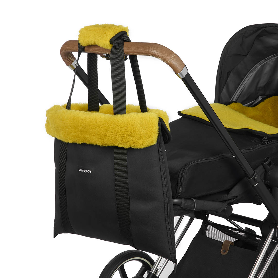 Merino Wickeltasche "Nero"