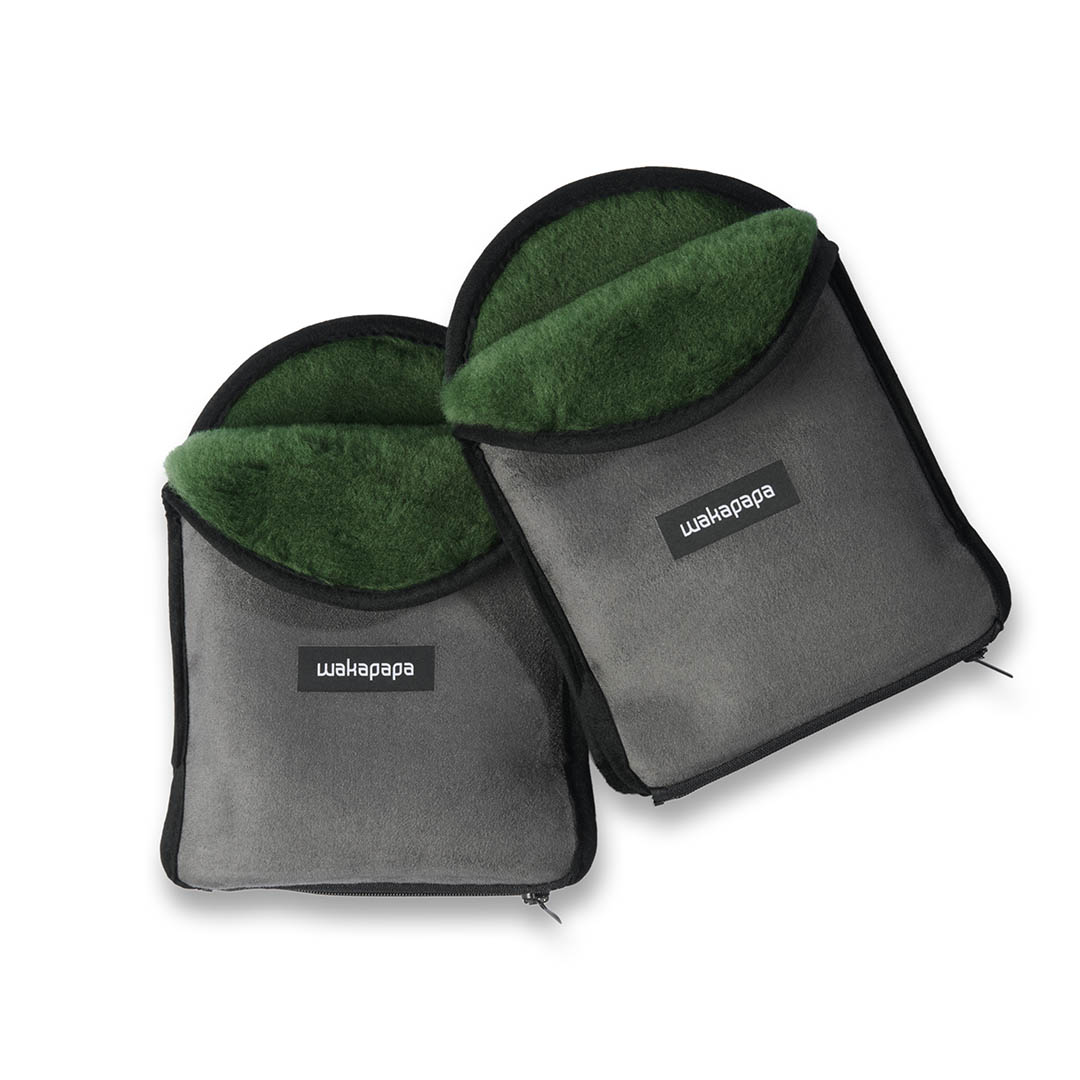 Merino Handwärmer Set "Grigio"