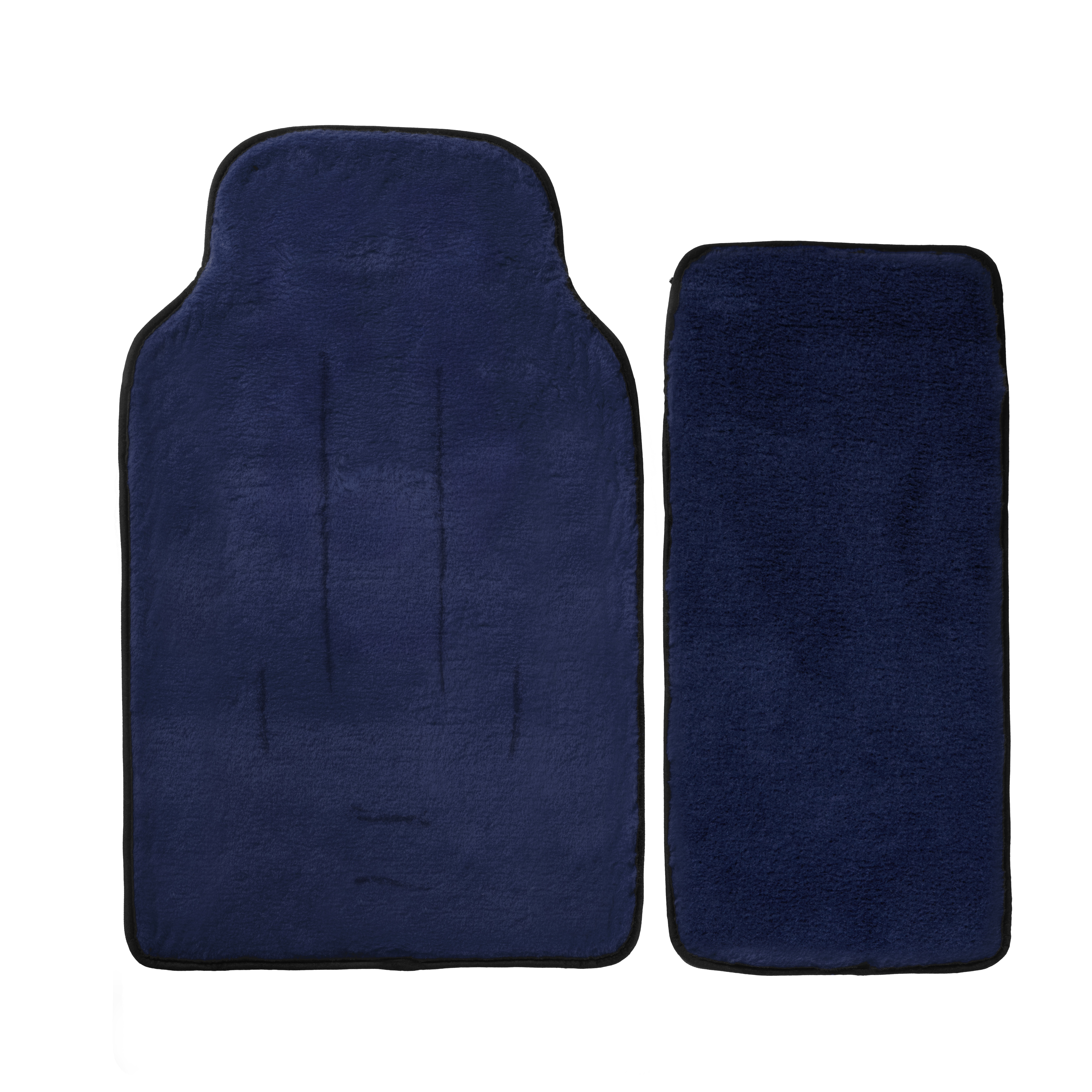 Merino Fußsack "Nero/Notte" - Schwarz/Dunkelblau 2.0