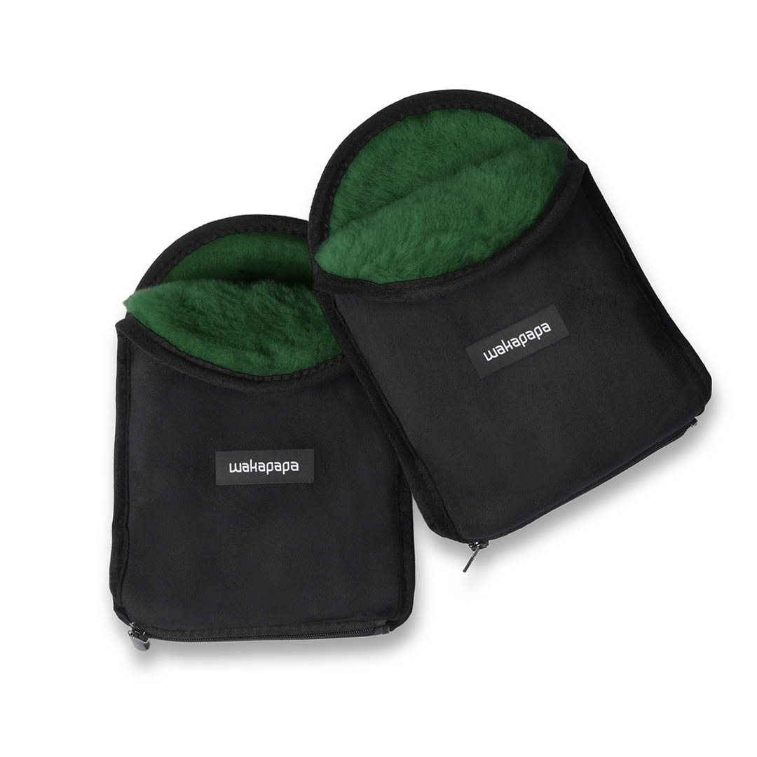 Merino Handwärmer Set "Nero" 