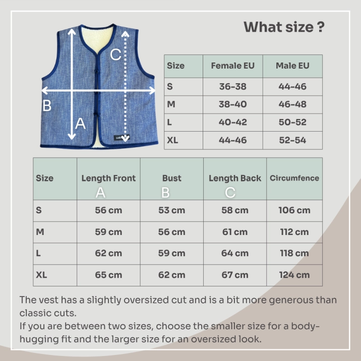 Merinoweste "Denim" Unisex